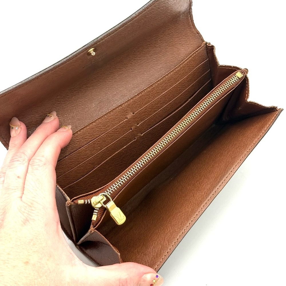 Louis Vuitton Monogram Sarah Wallet *Loose Snap, Doesn’t Hold* ✔️Authentic! 2009 - Picture 6 of 15